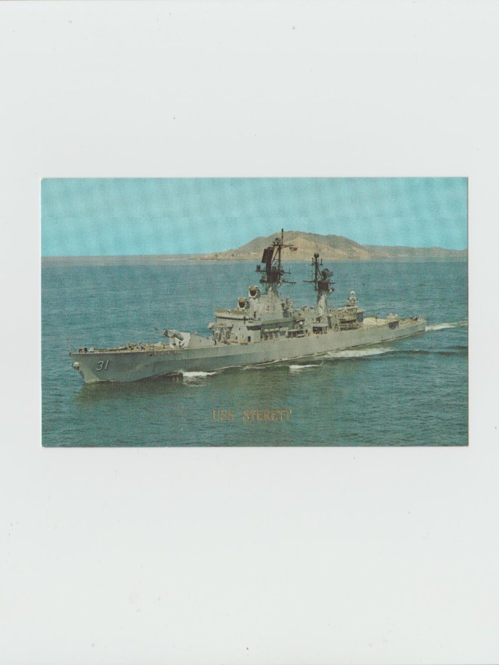 U.S.S. Sterett ( DLG - 31 ) Postcard